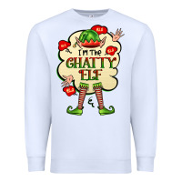White im the chatty elf Premium Sweatshirt - FaDigitalArtStudio