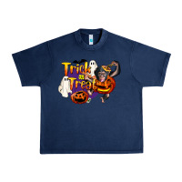 Navy Trick Or Treat Chimpanzee Urban Heavy Tee - LillyAllenDesigns