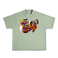 Oil Green Trick Or Treat Chimpanzee Urban Heavy Tee - LillyAllenDesigns