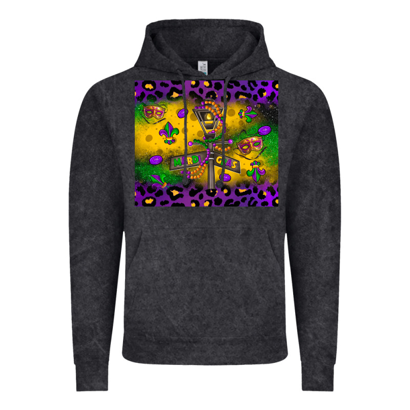 Mardi Gras Street Lights Vintage Hoodie by LillyAllenDesigns | Teevron