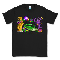 Black mardi gras pelican alligator and crawfish Classic Tee - LillyAllenDesigns
