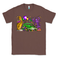 Chestnut mardi gras pelican alligator and crawfish Classic Tee - LillyAllenDesigns