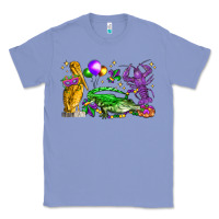 Colony Blue mardi gras pelican alligator and crawfish Classic Tee - LillyAllenDesigns