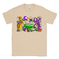 Mushroom mardi gras pelican alligator and crawfish Classic Tee - LillyAllenDesigns