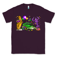 Plum mardi gras pelican alligator and crawfish Classic Tee - LillyAllenDesigns