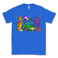True Royal mardi gras pelican alligator and crawfish Classic Tee - LillyAllenDesigns