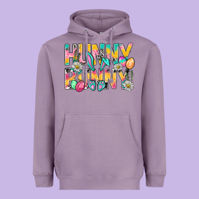 Hunny Bunny Easter Heavyweight Hoodie Designed By Bundleandbundleshop