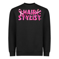 Black Breast Cancer hair stylist Heavyweight Sweatshirt - texasbilliewilder