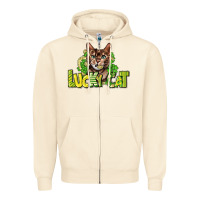 Sandshell Lucky cat St. Patrick's Zipper Hoodie - HowdyJamesFarm