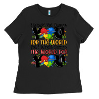 Black ı would not change you autism Ladies Tee - MaliasSmallBusiness