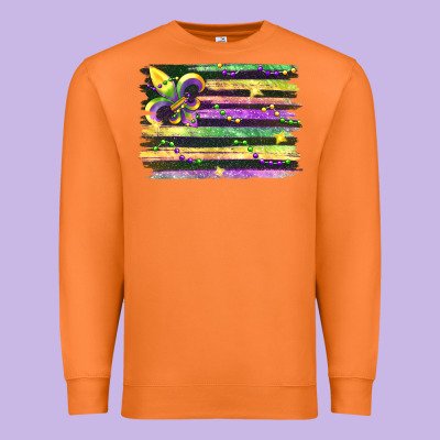 Mardi Gras Premium Sweatshirt Designed By Fadigitalartstudio