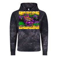 Cloud Black mardi gras lips Vintage Hoodie - LillyAllenDesigns