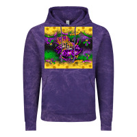 Cloud Purple mardi gras lips Vintage Hoodie - LillyAllenDesigns