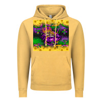 Vintage Mustard mardi gras lips Vintage Hoodie - LillyAllenDesigns
