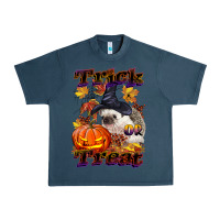 Midnight Navy Halloween Hedgehog Trick Or Treat Urban Heavy Tee - LillyAllenDesigns