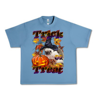 Pebble Blue Halloween Hedgehog Trick Or Treat Urban Heavy Tee - LillyAllenDesigns