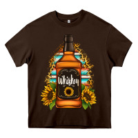 Chocolate Brown whiskey bottle Heavy Core Tee - Jasminsmagicworld