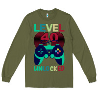 Army Green Level 40 Unlocked Long Sleeve Tee - Bettercallsaul