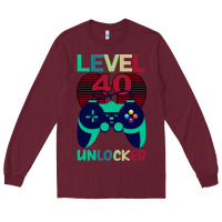 Burgundy Level 40 Unlocked Long Sleeve Tee - Bettercallsaul