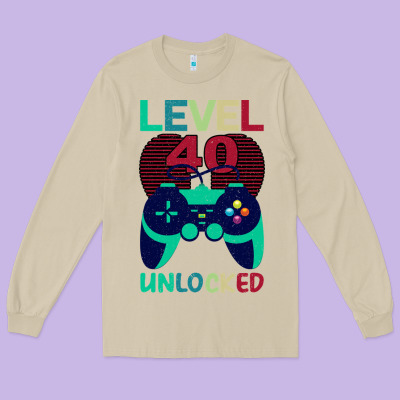 Level 40 Unlocked Long Sleeve Tee Designed By Bettercallsaul