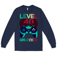 Navy Level 40 Unlocked Long Sleeve Tee - Bettercallsaul