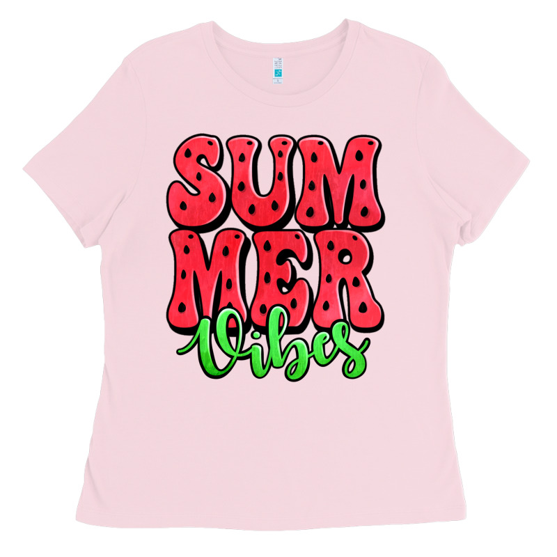 Summer Vibes Watermelon Ladies Tee by Jasminsmagicworld | Teevron