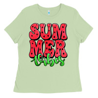 Matcha summer vibes watermelon Ladies Tee - Jasminsmagicworld