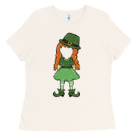 Bone leprechaun girl faceless Ladies Tee - MaliasSmallBusiness