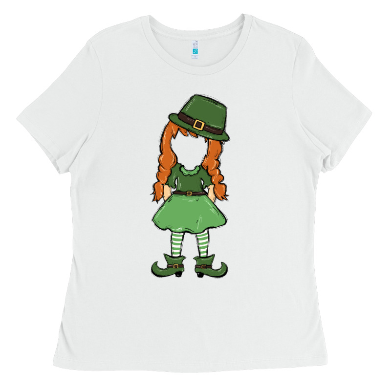 Leprechaun Girl Faceless Ladies Tee by MaliasSmallBusiness | Teevron