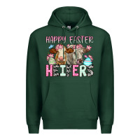 Sports Green Happy Easter Heifers Premium Hoodie - OliviaCreatesArt