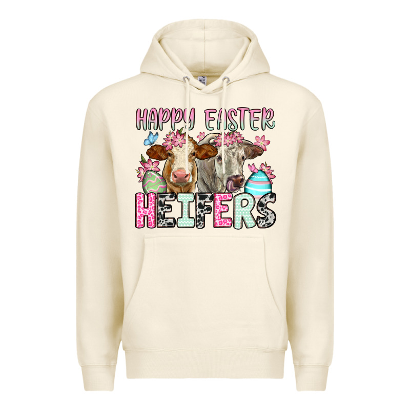 Happy Easter Heifers Premium Hoodie by OliviaCreatesArt | Teevron