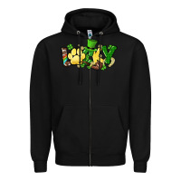 Black lucky pet  St. Patrick's Zipper Hoodie - HowdyJamesFarm