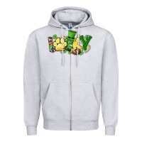 Heather Grey lucky pet  St. Patrick's Zipper Hoodie - HowdyJamesFarm