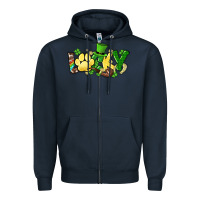 Navy lucky pet  St. Patrick's Zipper Hoodie - HowdyJamesFarm