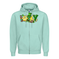 Seafoam lucky pet  St. Patrick's Zipper Hoodie - HowdyJamesFarm