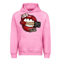 Fuchsia Pink Love Bites Urban Hoodie - SublimationCraftShop