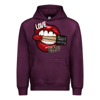 Mauve Wine Love Bites Urban Hoodie - SublimationCraftShop