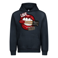 Navy Love Bites Urban Hoodie - SublimationCraftShop