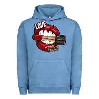 Pigment Pebble Blue Love Bites Urban Hoodie - SublimationCraftShop