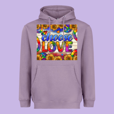 Western Choose Love Tumbler Heavyweight Hoodie Designed By Bundleandbundleshop