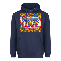 Navy Western Choose Love Tumbler Heavyweight Hoodie - BundleAndBundleShop