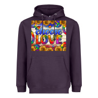 Plum Western Choose Love Tumbler Heavyweight Hoodie - BundleAndBundleShop