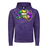Cloud Purple mardi gras lips Vintage Hoodie - LillyAllenDesigns