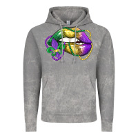 Cloud Rock mardi gras lips Vintage Hoodie - LillyAllenDesigns