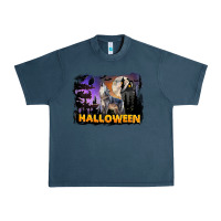 Midnight Navy Halloween Wolf Urban Heavy Tee - LillyAllenDesigns