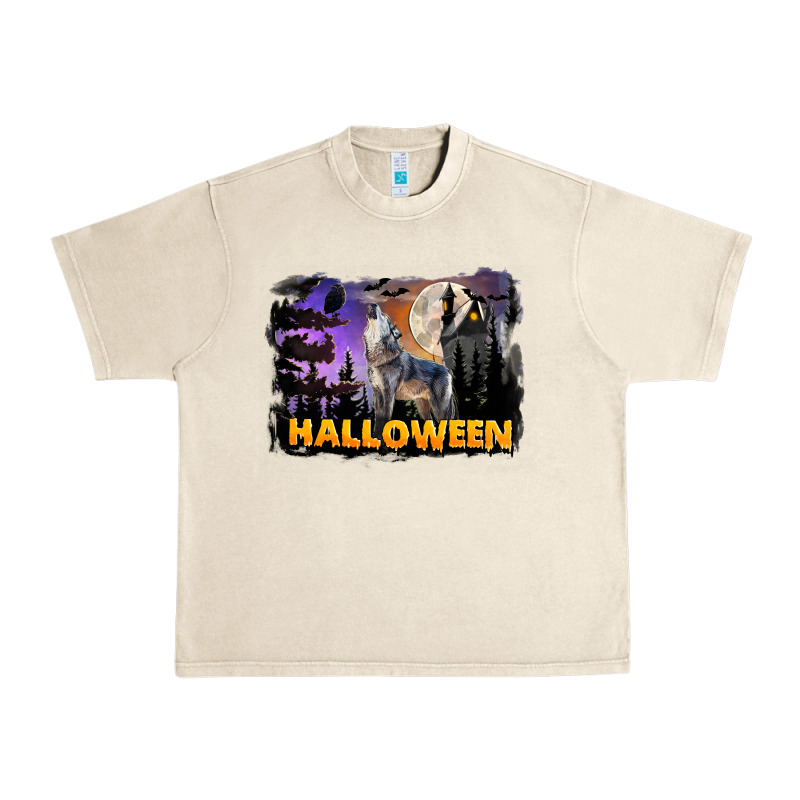 Halloween Wolf Urban Heavy Tee by LillyAllenDesigns | Teevron