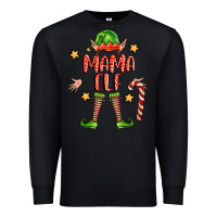 Black mama elf Premium Sweatshirt - FaDigitalArtStudio