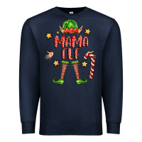 Navy mama elf Premium Sweatshirt - FaDigitalArtStudio