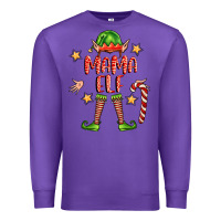 Purple mama elf Premium Sweatshirt - FaDigitalArtStudio