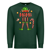 Sports Green mama elf Premium Sweatshirt - FaDigitalArtStudio